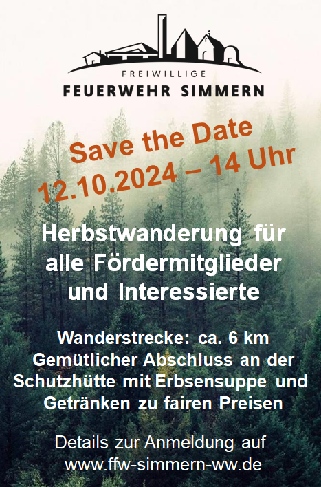ffw simmern herbstwanderung 2024