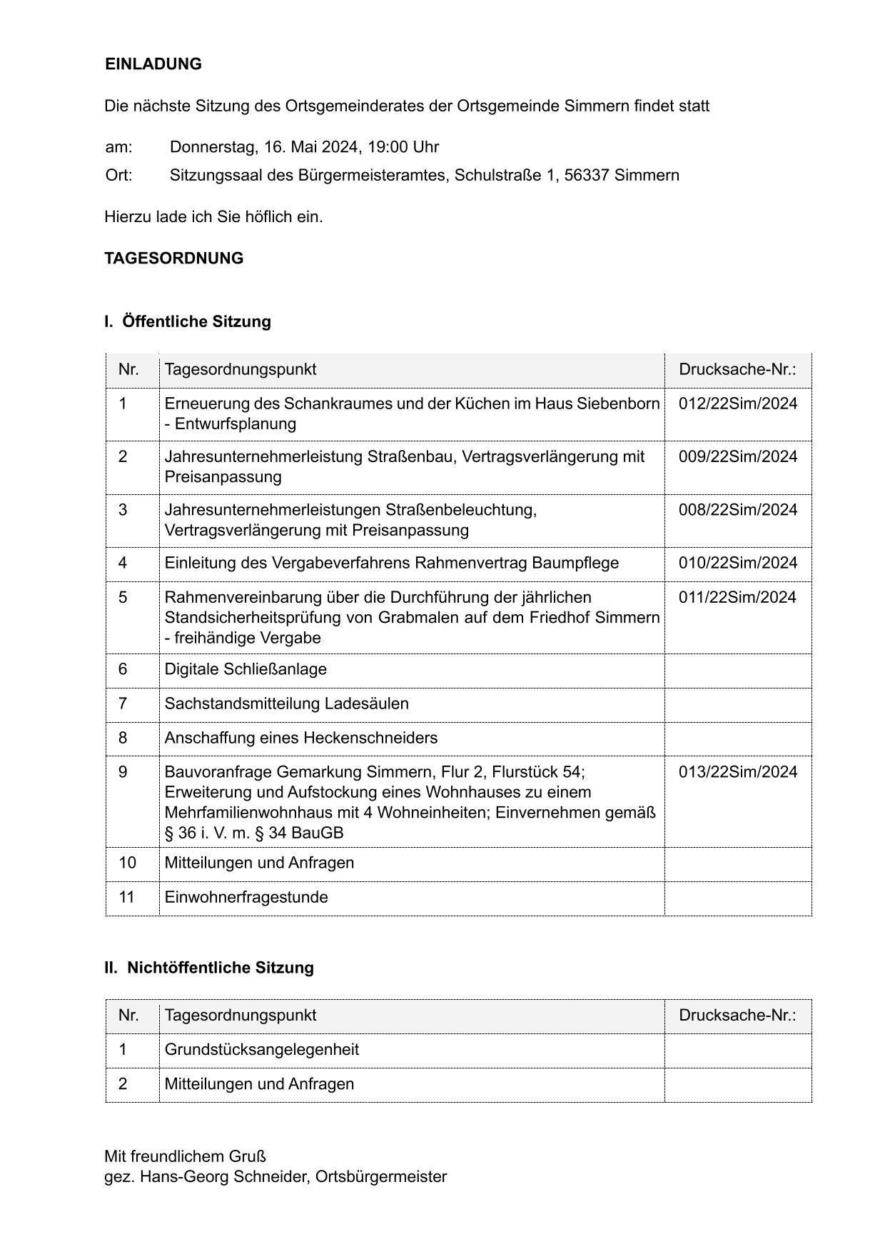 gemeinderatssitzung 16052024