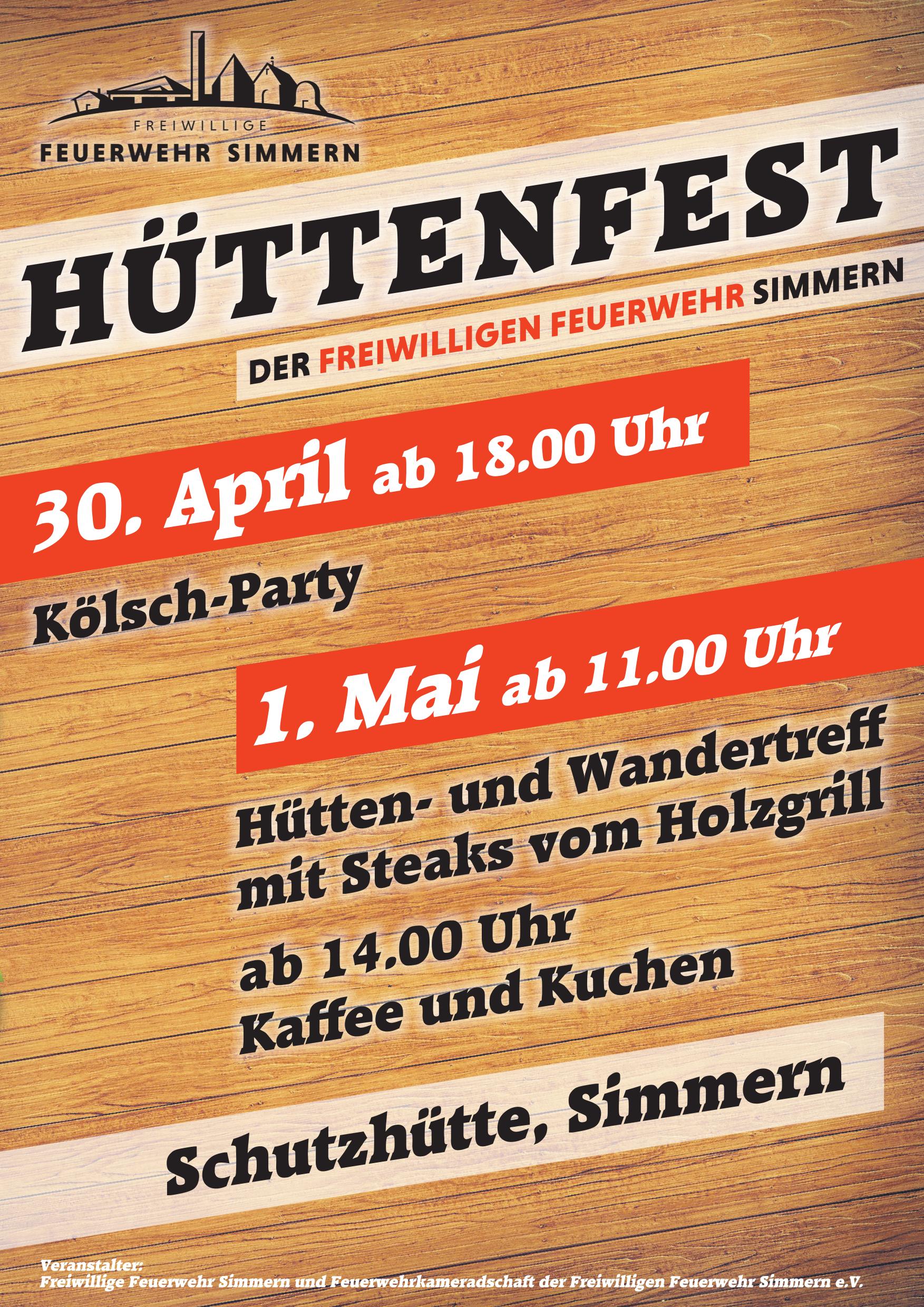 huettenfest poster 2025